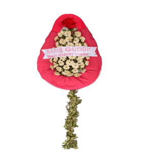 Beyaz Gerbera Çelenk